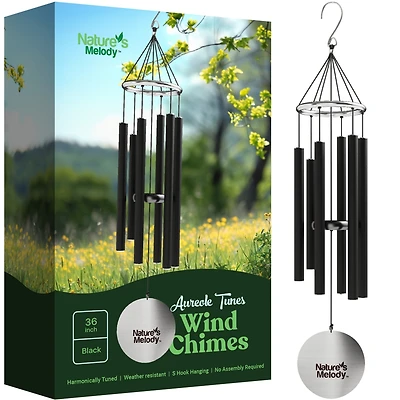 Nature's Melody Aureole Tunes Wind Chimes - 6-Tube Outdoor chime