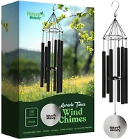 Nature's Melody Aureole Tunes Wind Chimes - 6-Tube Outdoor chime, E Pentatonic Scale 36 Inch