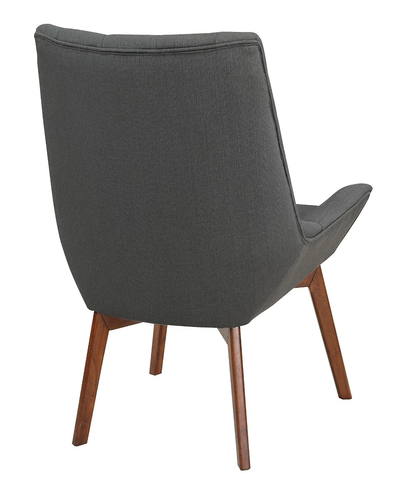 Office Star 33.5" Wood, Fabric Shelly Tufted Chair