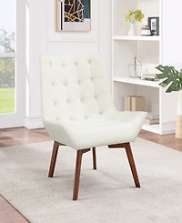 Office Star 33.5" Wood, Fabric Shelly Tufted Chair