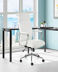 Office Star 48" Fabric, Chrome High Back Manager's Chair