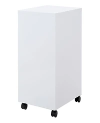 Office Star 26.75" 2 Drawer Mobile Locking Metal File Cabinet