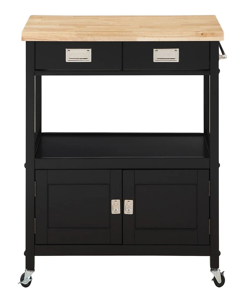 Office Star 35.25 Wood Radford Kitchen Cart