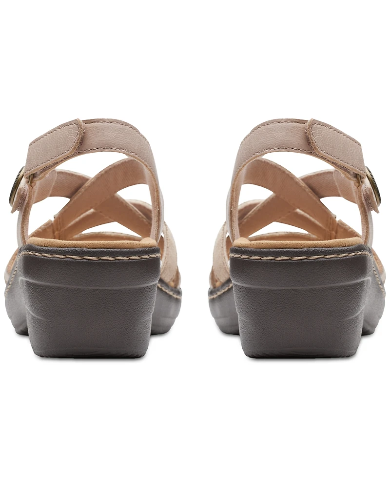 Clarks Merliah Bonita Strappy Block Heel Platform Sandals