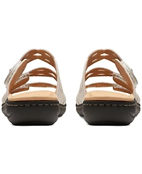 Clarks Laurieann Ruby Scalloped Strap Slide Sandals