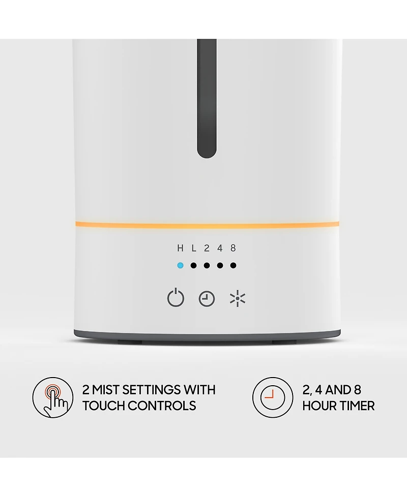 Sharper Image Mist 8 Ultrasonic Lighted Touch-Control Humidifier
