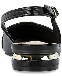 Jones New York Women's Quinay Pave Chain Slingback Flats