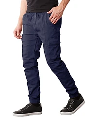 Galaxy By Harvic Men's Slim Fit Stretch Cargo Jogger Pants