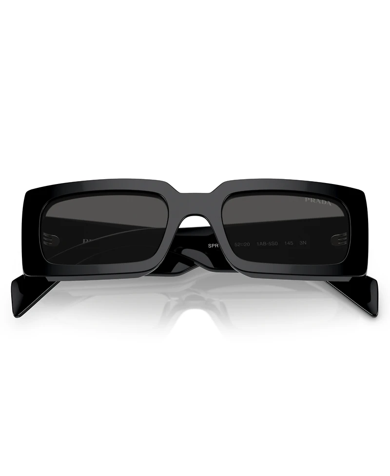 Prada Lettering Rectangular Women's Sunglasses