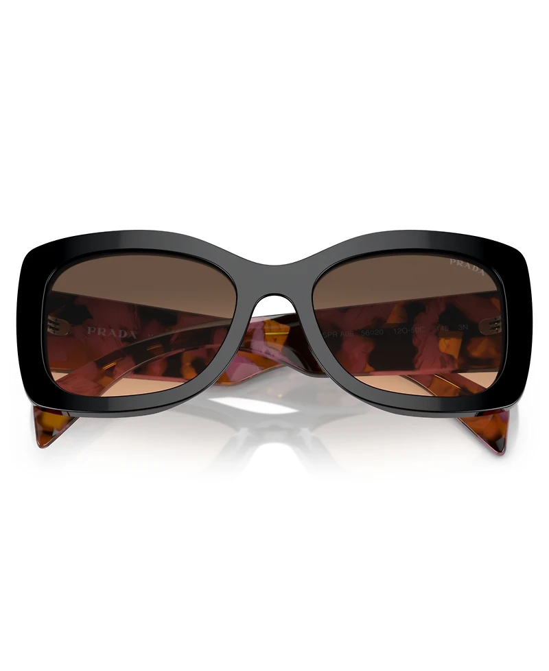 Prada Lettering Oval Women's Sunglasses, Pr A08S