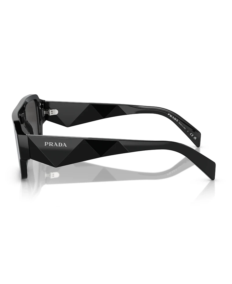 Prada Low Bridge Rectangular Men's Sunglasses, Pr A05SF