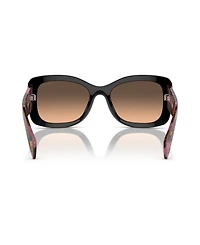 Prada Lettering Oval Women's Sunglasses, Pr A08S