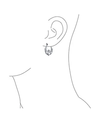 Bling Jewelry Bff Love Lightweight Heart Celtic Irish Friendship Claddagh Hoop Earrings Sterling Silver 1 Inch Diameter