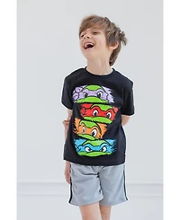 Teenage Mutant Ninja Turtles Little Boys Nickelodeon 3 Pack Short Sleeve Graphic T-Shirt Toddler|Child