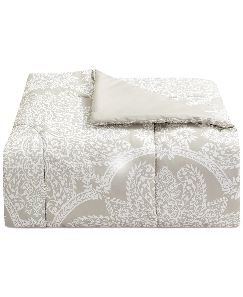 Sunham Neutral Damask 8-Pc. Comforter Set