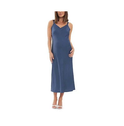 Ripe Maternity Harlow Slip Dress Deep Blue