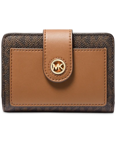 Michael Kors Charm Small Tab Compact Pocket Wallet