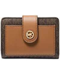 Michael Kors Charm Small Tab Compact Pocket Wallet