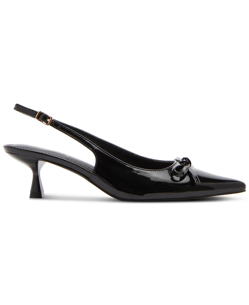 Madden Girl Vogue Bow Slingback Kitten-Heel Pumps