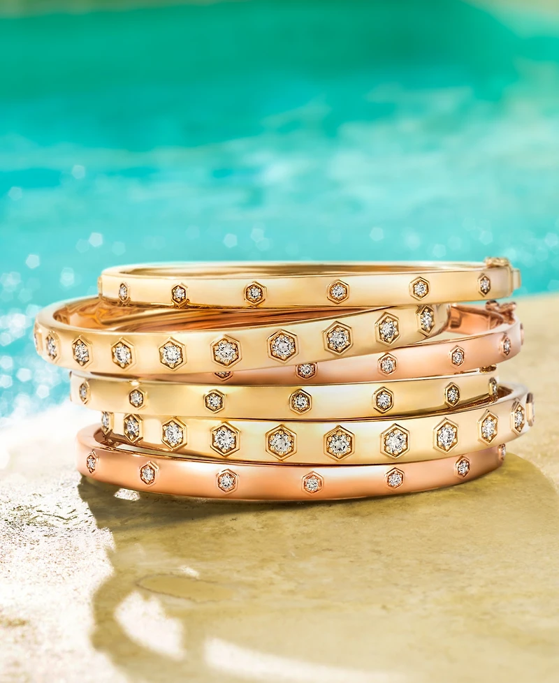 Le Vian Anywear Everywear Nude Diamond Bangle Bracelet (1 ct. t.w.) 14k Gold (Also Available Rose or White Gold)