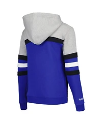 Big Boys and Girls Mitchell & Ness Gray, Blue Orlando Magic Hardwood Classics Head Coach Pullover Hoodie