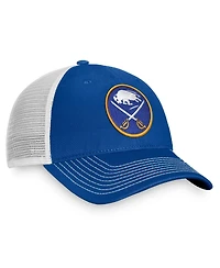 Men's Fanatics Royal, White Buffalo Sabres Slouch Core Primary Trucker Snapback Hat