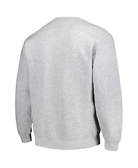 Men's and Women's Stadium Essentials Heather Gray Los Angeles Lakers Element Logo Pop Pullover Sweatshirt