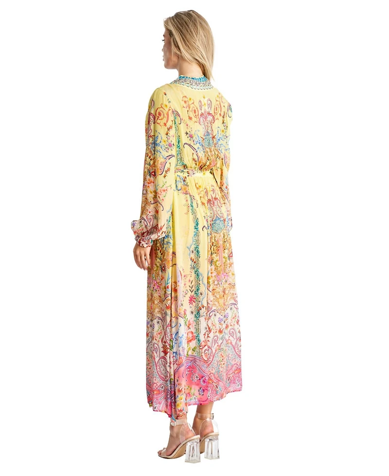 La Moda Clothing Women's Maxi belted cape