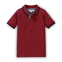 Hope & Henry Baby Boys Short Sleeve Pique Polo T- Shirt