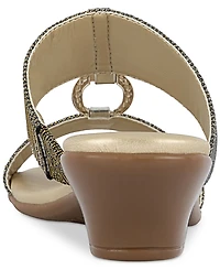 Jones New York Women's Eanna Ornamented Double Band Dress Sandals