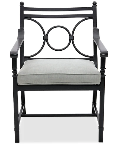 Wythburn Mix and Match Scroll Outdoor Dining Chair, Created for Macy's