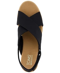 Toms Women's Diana Crisscross Platform Wedge Sandals