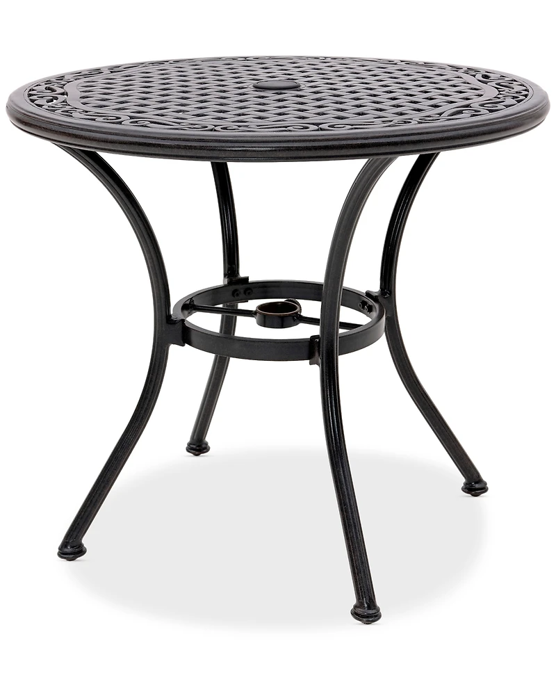 Wythburn Mix and Match 32" Round Cast Aluminum Outdoor Bistro Table, Created for Macy's