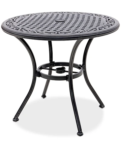 Wythburn Mix and Match 32" Round Cast Aluminum Outdoor Bistro Table, Created for Macy's