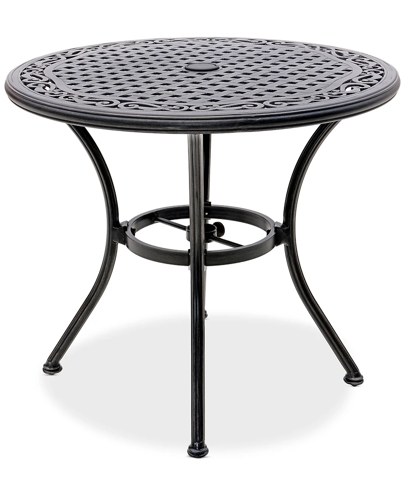 Wythburn Mix and Match 32" Round Cast Aluminum Outdoor Bistro Table, Created for Macy's