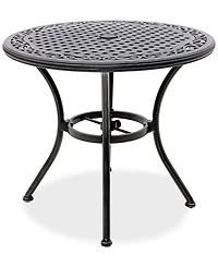 Wythburn Mix and Match 32" Round Cast Aluminum Outdoor Bistro Table, Created for Macy's