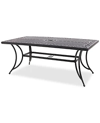 Wythburn Mix and Match 72"x 38" Cast Aluminum Outdoor Dining Table, Created for Macy's