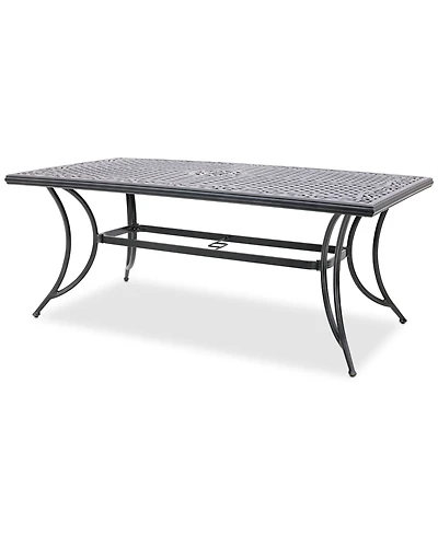 Wythburn Mix and Match 72"x 38" Cast Aluminum Outdoor Dining Table