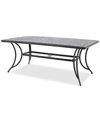 Wythburn Mix and Match 72"x 38" Cast Aluminum Outdoor Dining Table