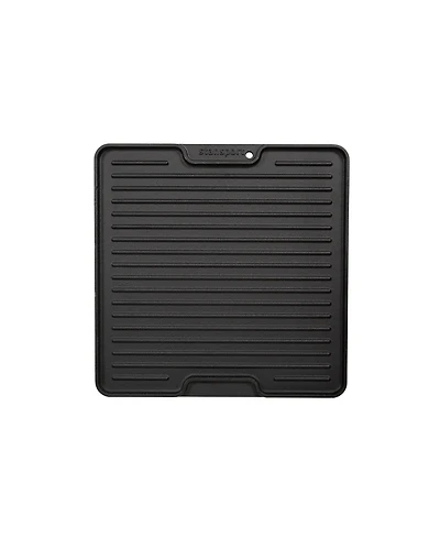 Stan sport Pre-Seasoned Cast Iron Griddle with Lid Lifting Hole - 15" surface
