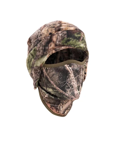 Muk Luks Men's Unisex Spandex/Fleece Hat with Mask, Blaze, One