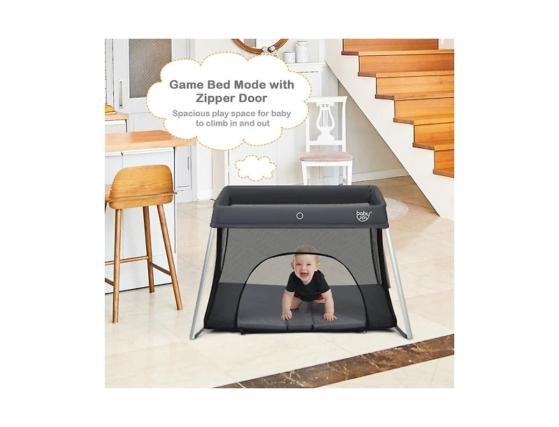 Lightweight Foldable Baby Playpen w/ Carry Bag
