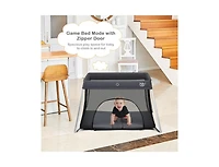 Lightweight Foldable Baby Playpen w/ Carry Bag