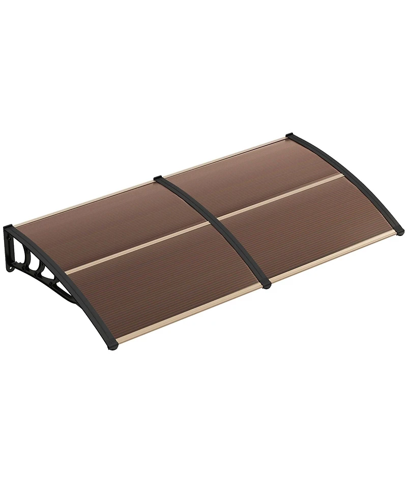 80" x 40" Patio Awning Canopy Window Door Overhang Rain Snow Protection