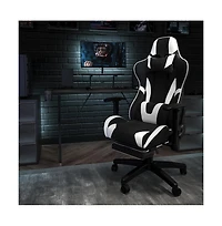 Z300 Gaming Racing Office Ergonomic Pc Chair With Reclining Back And Footrest