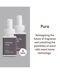Pura - Winter Noir Smart Home Air Diffuser Fragrance - Smart Home Scent Refill - Up to 120-Hours of Premium Fragrance per Refill