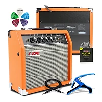 5 Core Guitar Amp 20W Amplifier for Electric Bass Acoustic Practice Amps Small Portable Mini Amplificador para Bajo with Built in Effects