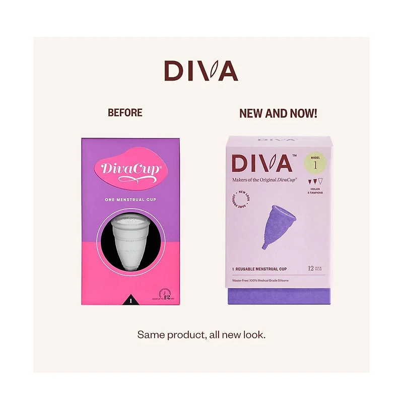 Diva Cup Bpa-Free Reusable Menstrual Cup Leak-Free