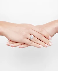 Diamond Emerald-Cut Double Halo Engagement Ring (1-1/2 ct. t.w.) in 14k White Gold
