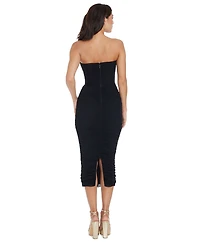 Dress the Population Women's Heather Strapless Bodycon